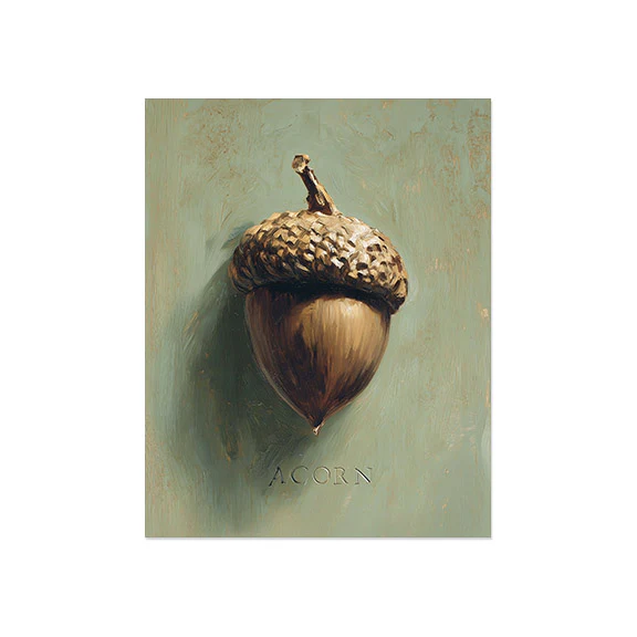 Acorn On Green Art Print - Image 3