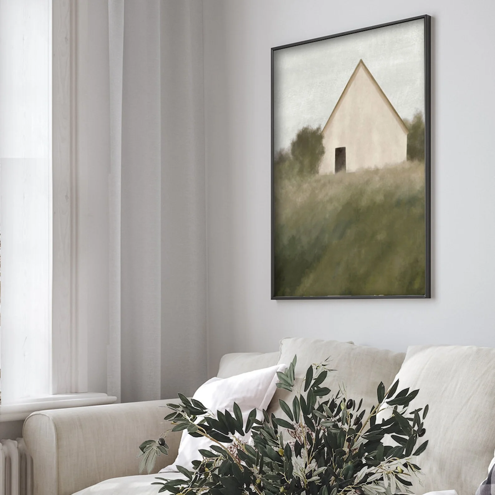 Greenville Farmhouse in Field Art Print - Image 2