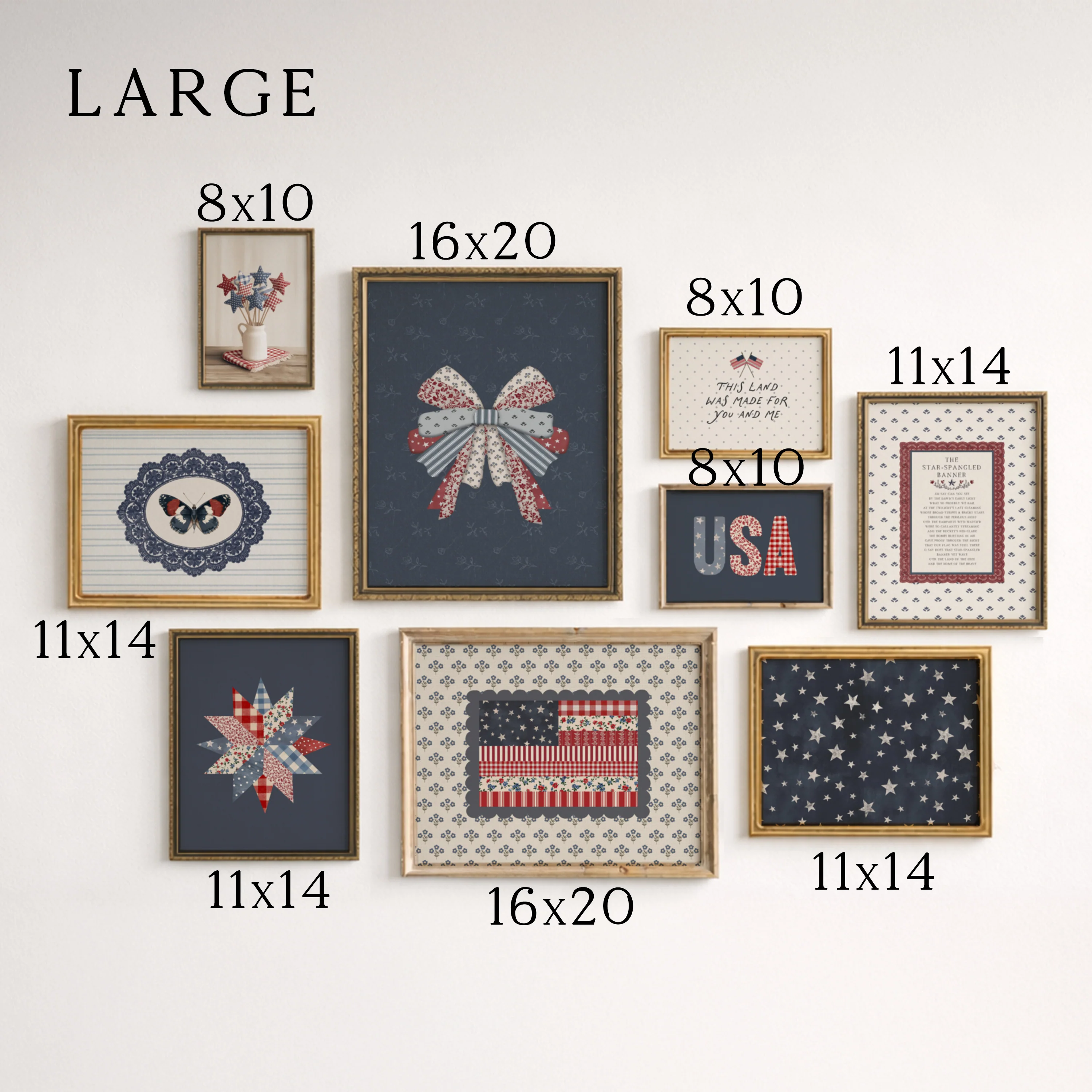 American Cottage Gallery Wall Art Prints - Image 3