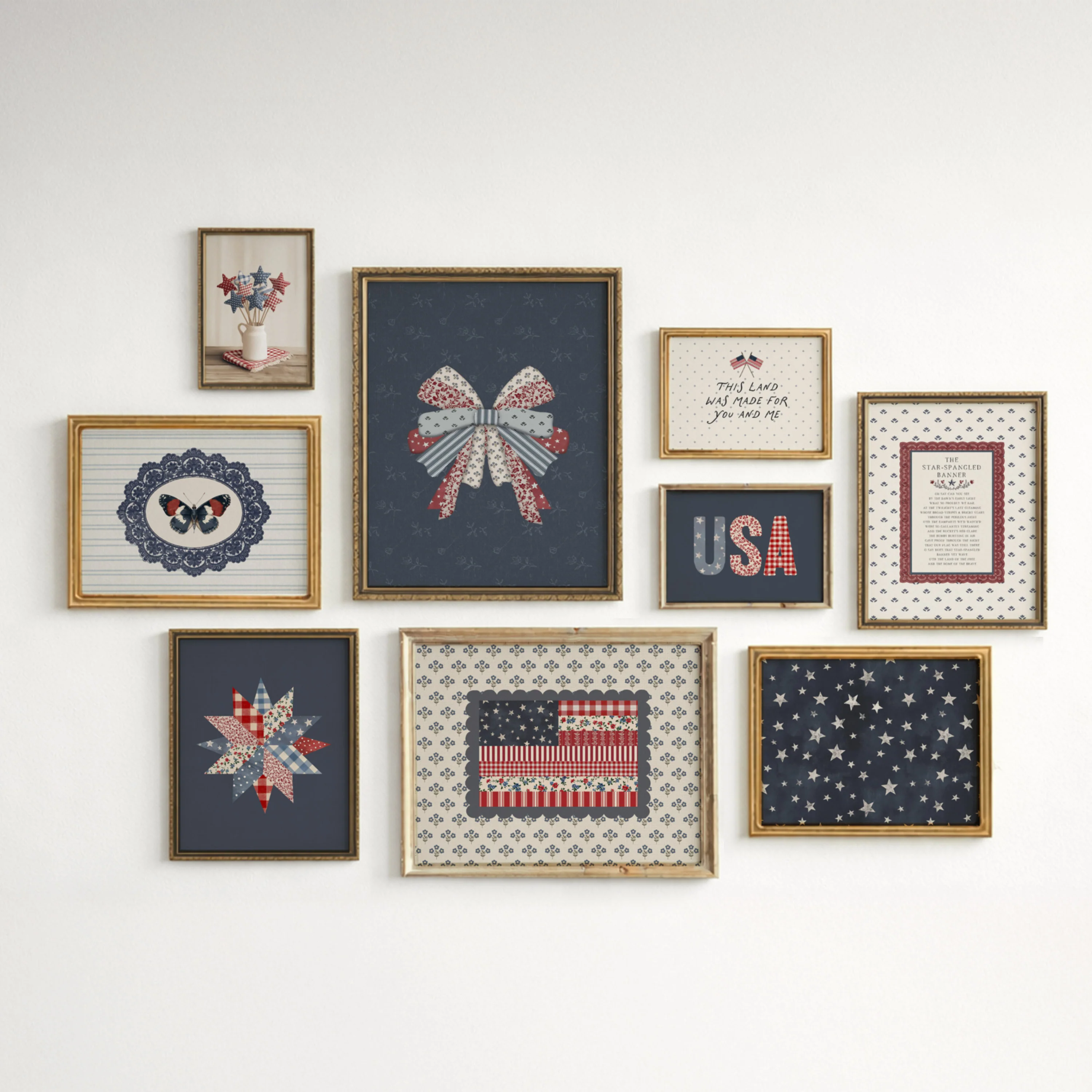 American Cottage Gallery Wall Art Prints - Image 4