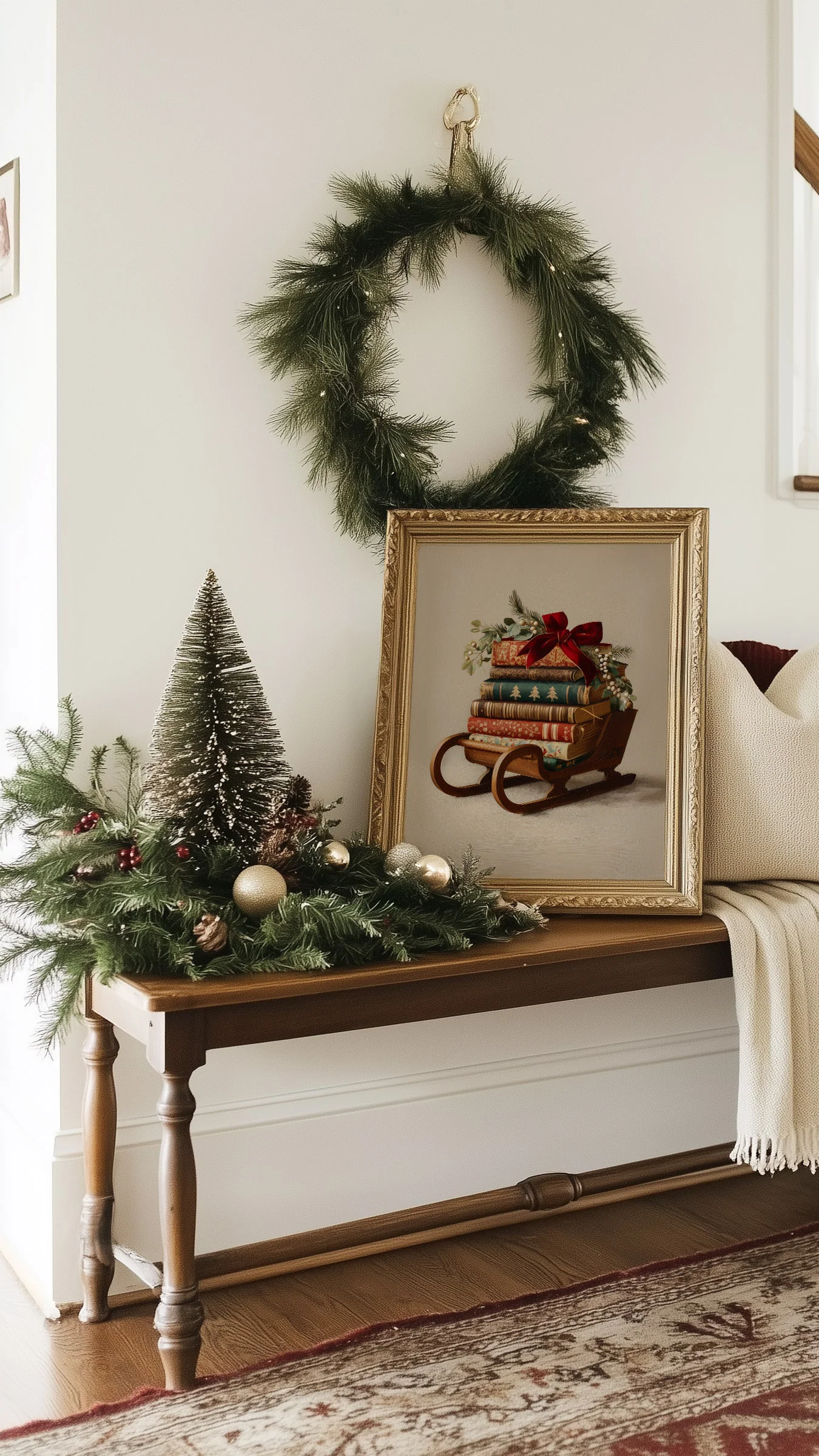 Book Sleigh Art Print - Image 3
