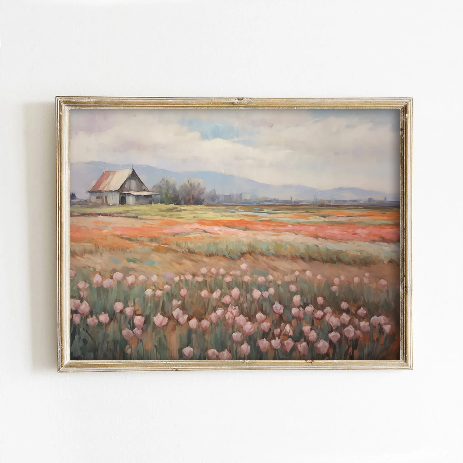 Bright Tulip Field Art Print