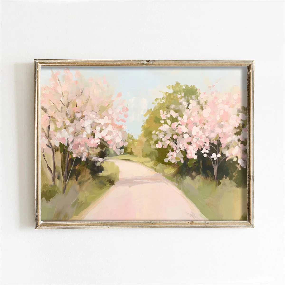 Cherry Blossom Path Art Print