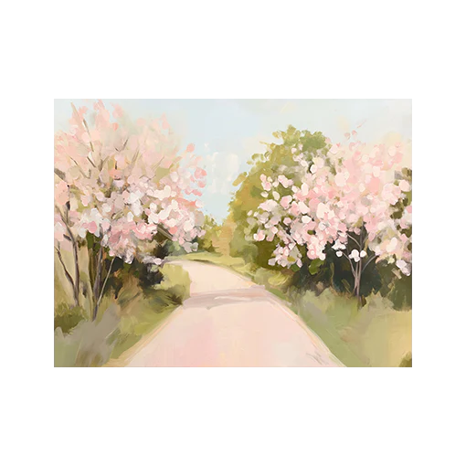 Cherry Blossom Path Art Print - Image 3