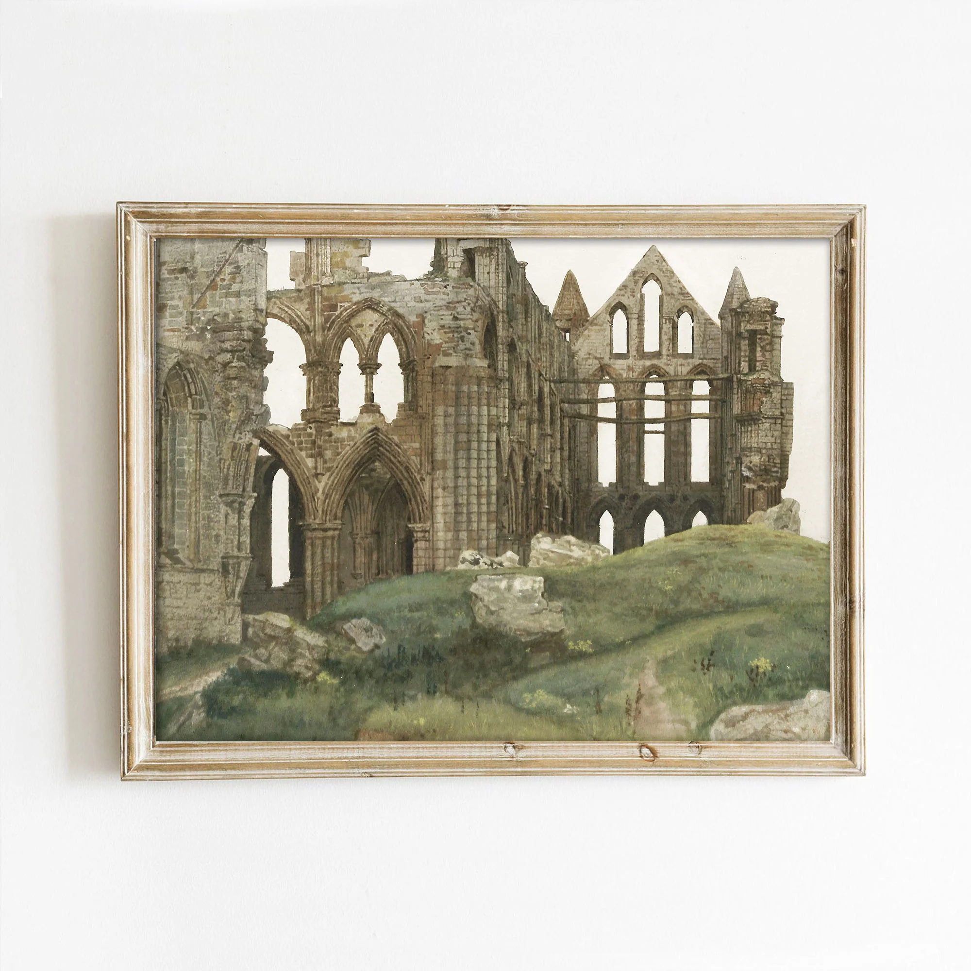 Cathedral Ruins Vintage Art Print