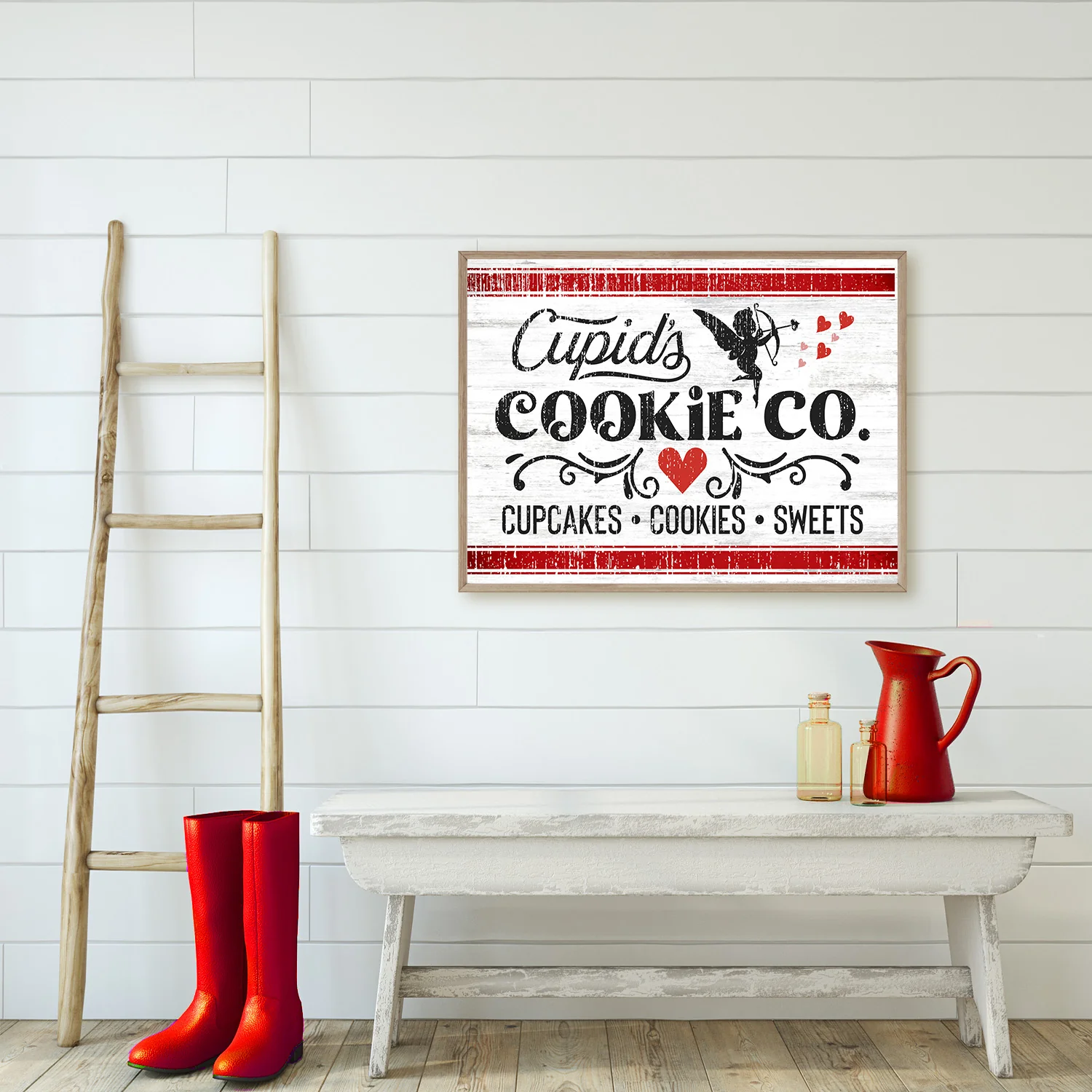 Cupid's Cookie Co Valentine Art Print