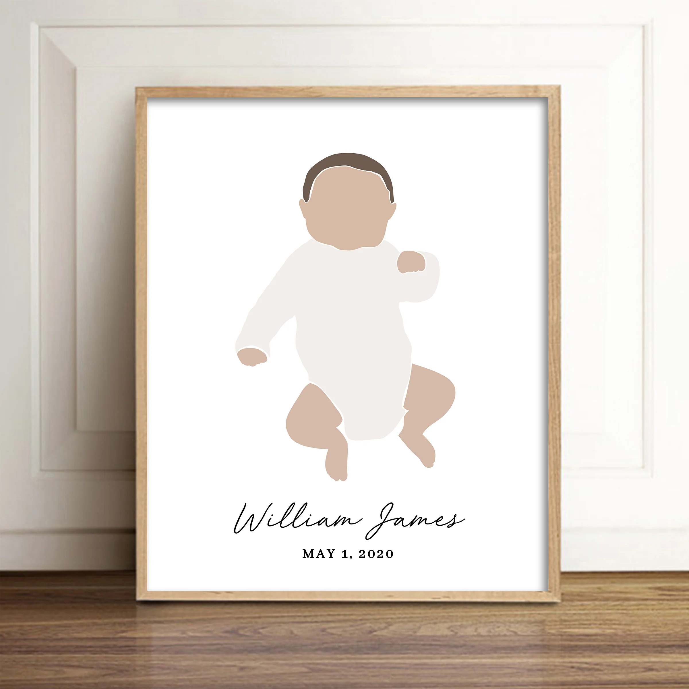 Custom Baby Boy Art Print - Liam