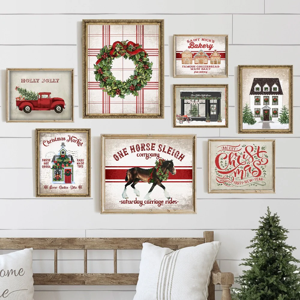 Gallery Wall Christmas Art Prints