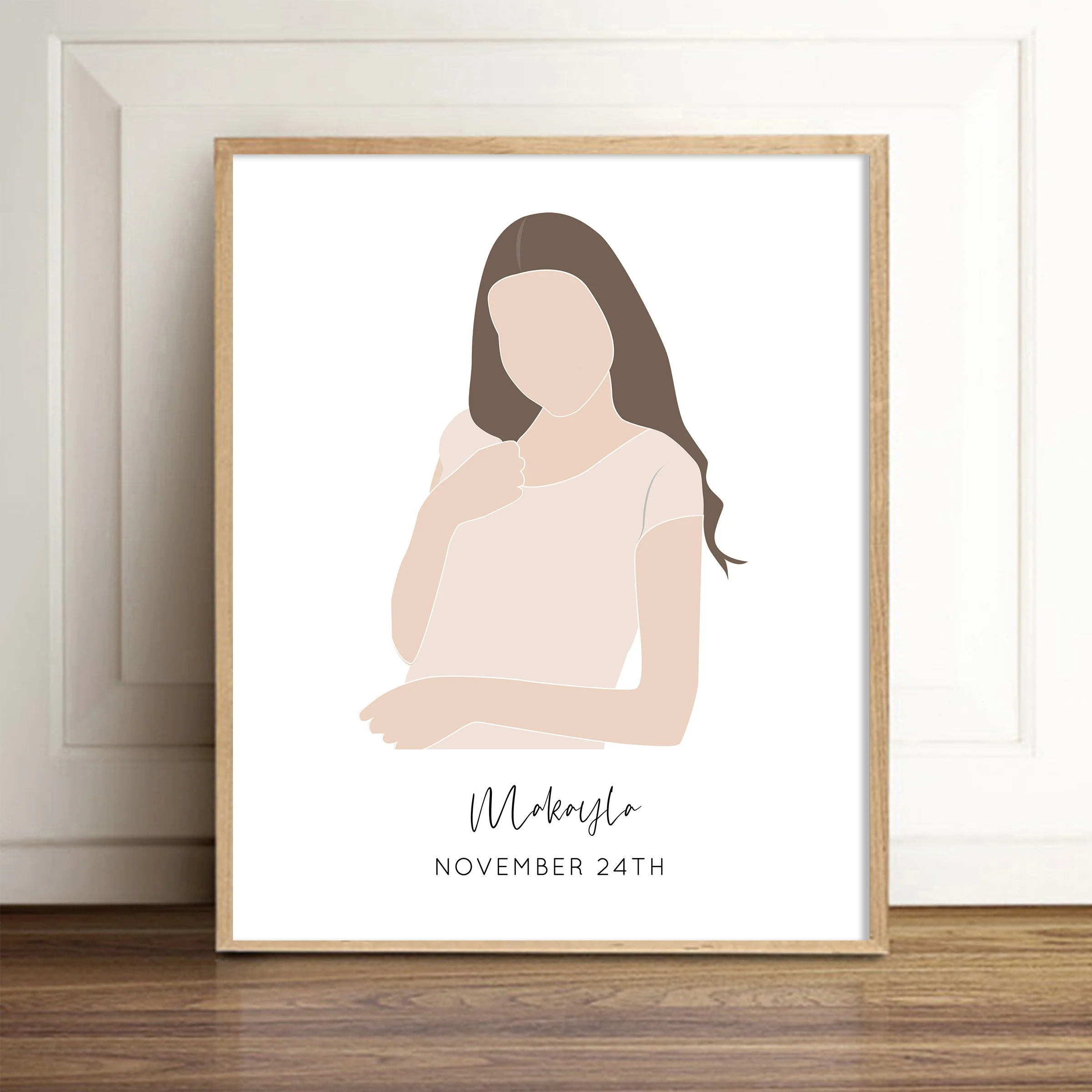 Custom Teen Girl Art Print - Hannah