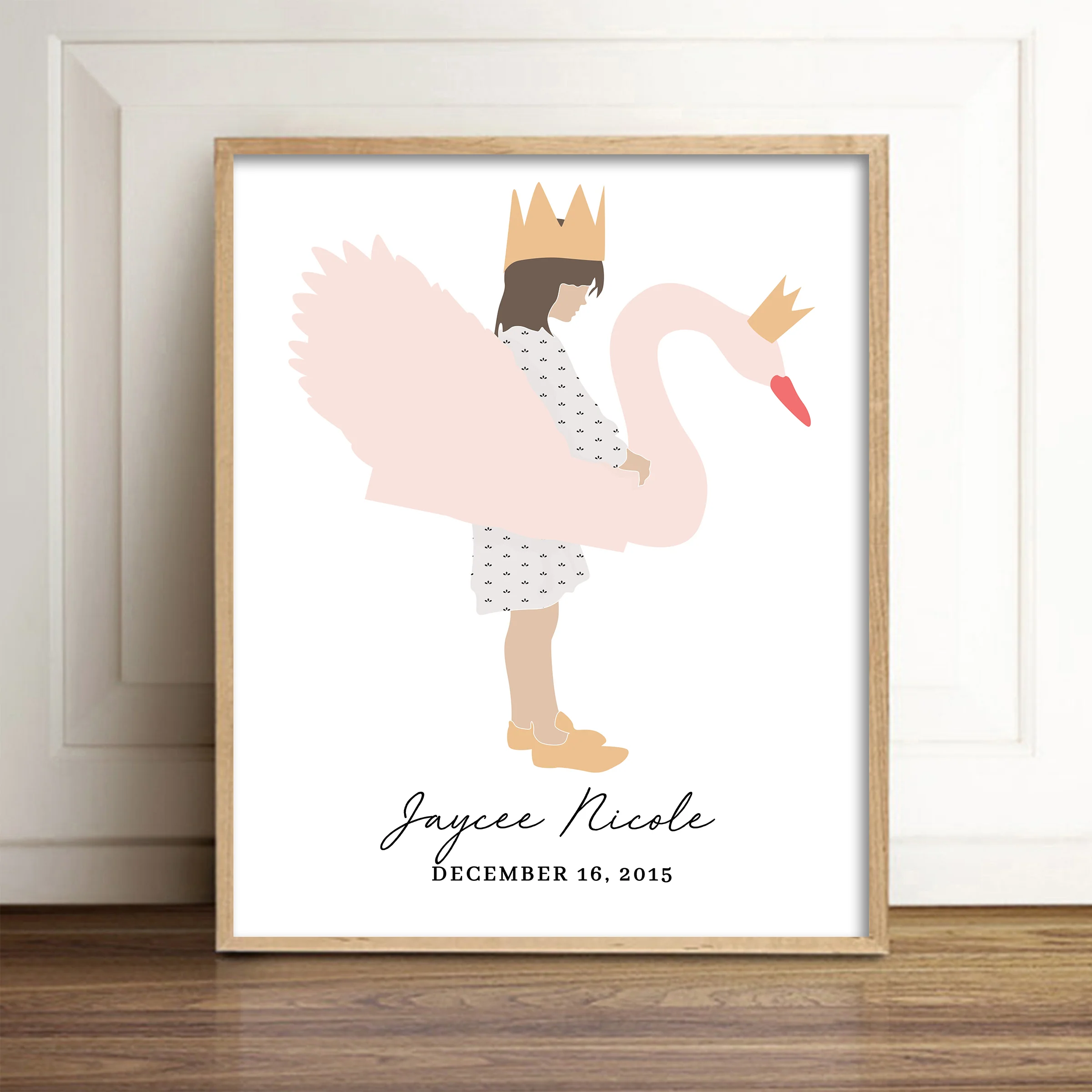 Custom Child Girl Art Print - Harper