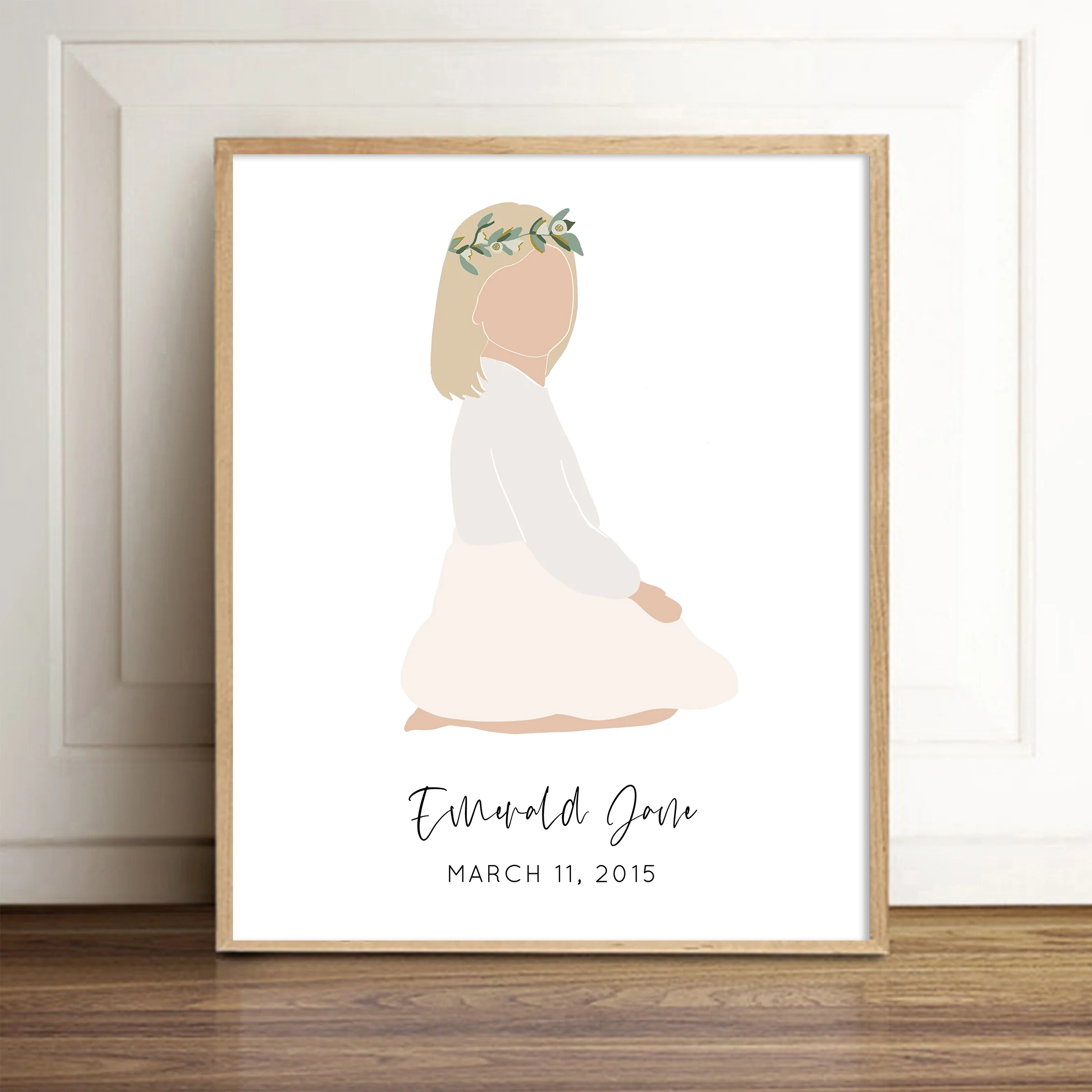 Custom Child Girl Art Print - Vivi