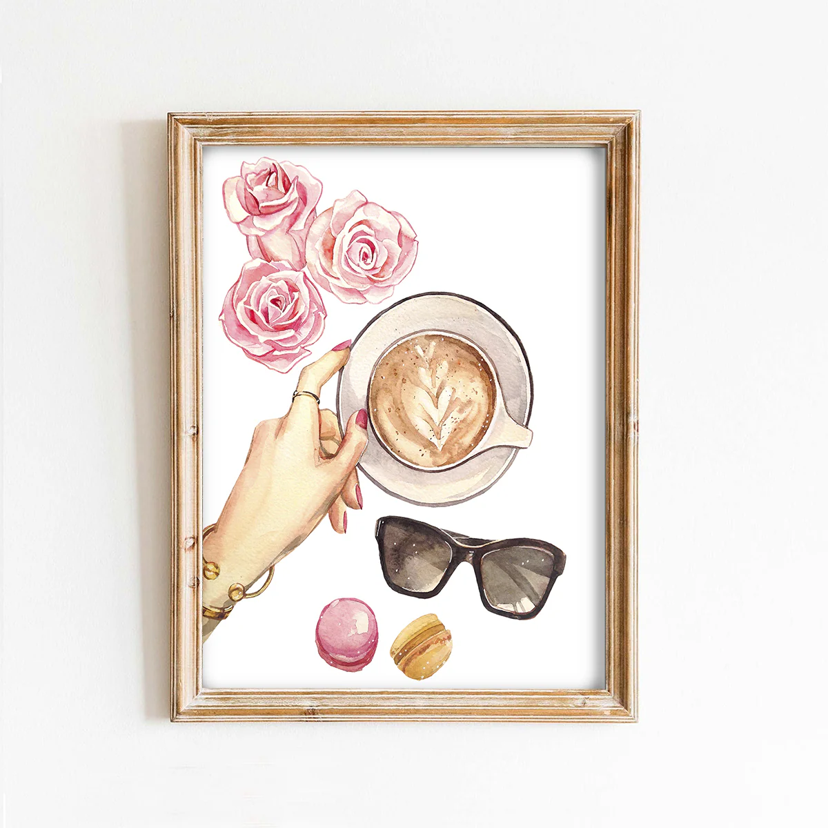 Sunglasses & Coffee Art Print