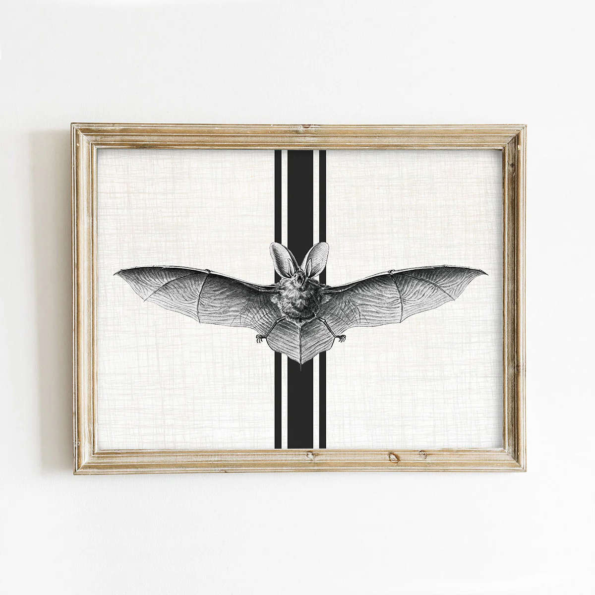 Vintage Bat Halloween Art Print