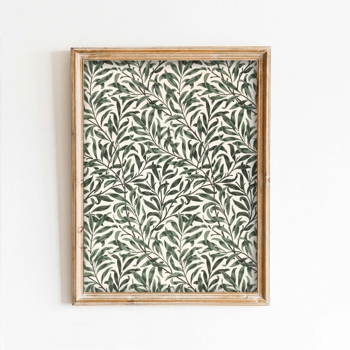 Leaf Pattern Vintage Art Print