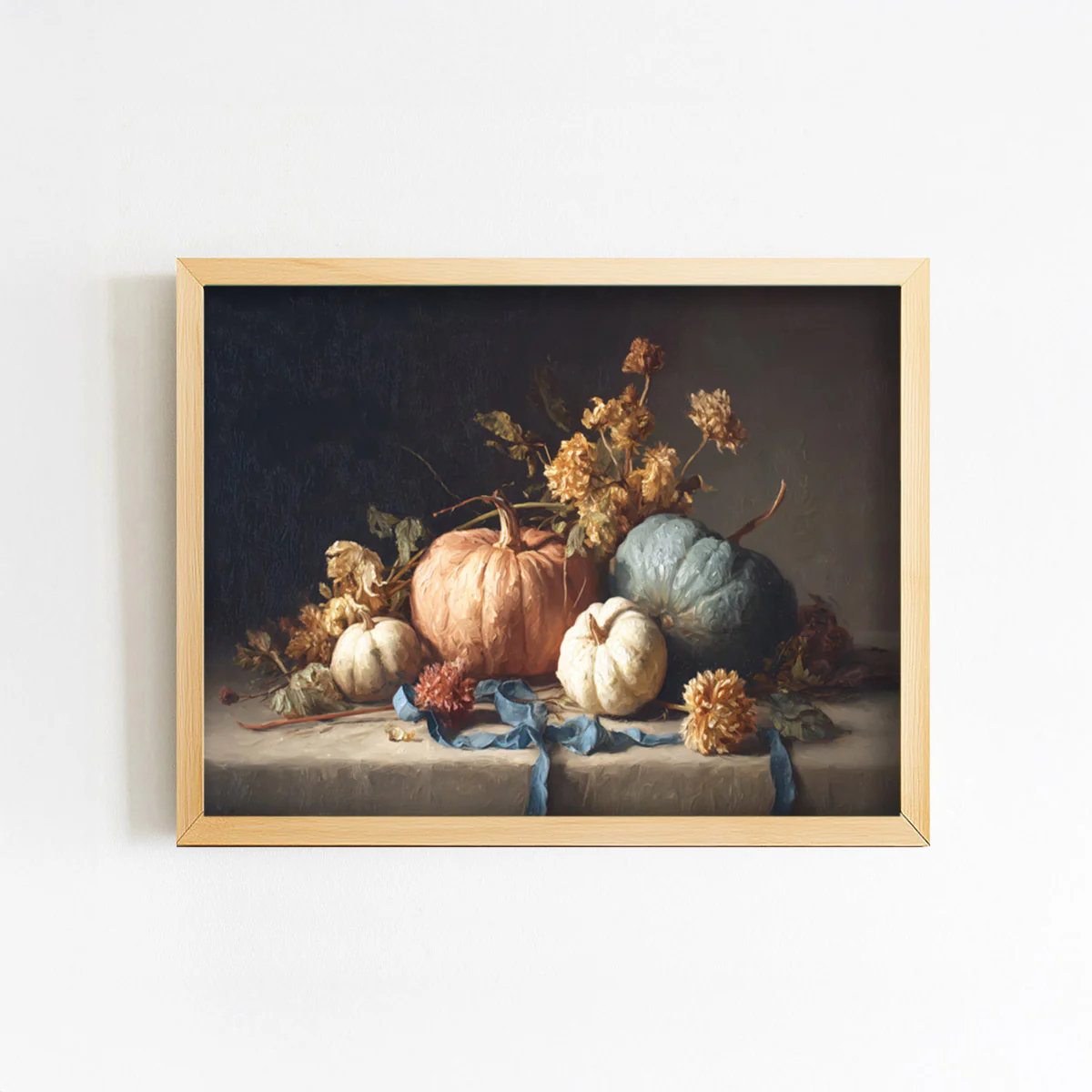 Cornwall Pumpkins Still Life Art Print