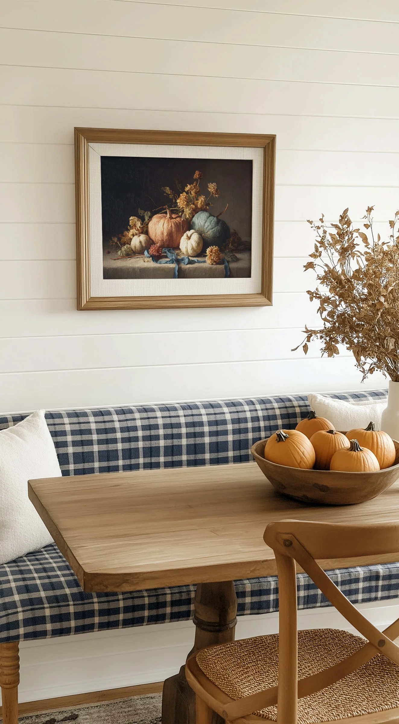 Cornwall Pumpkins Still Life Art Print - Image 2