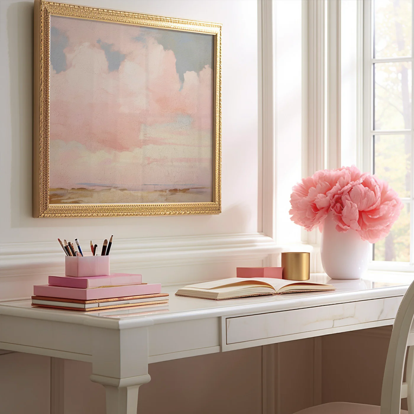 Cotton Candy Clouds Art Print - Image 2