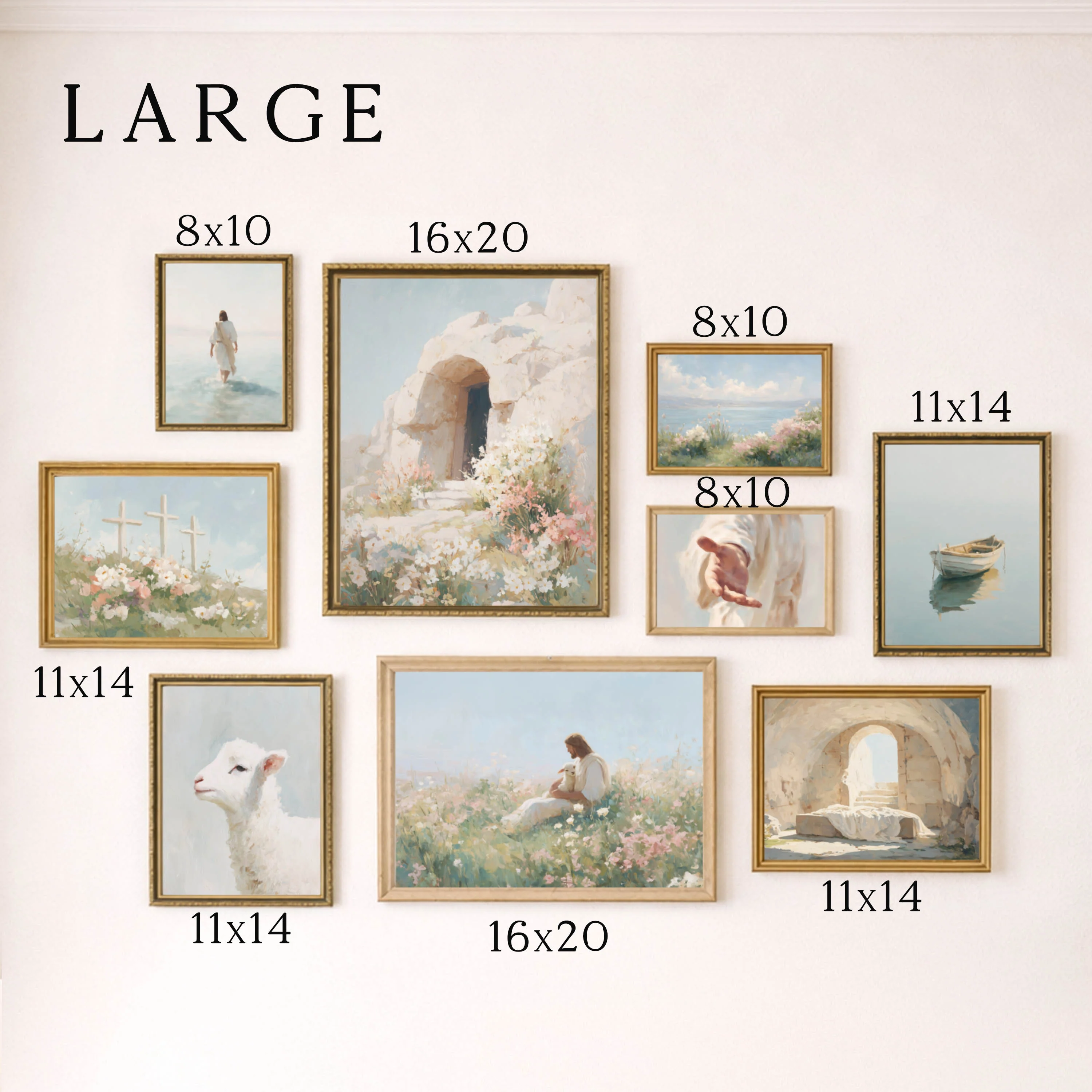 Easter Christian Gallery Wall Art Print Set - Image 3