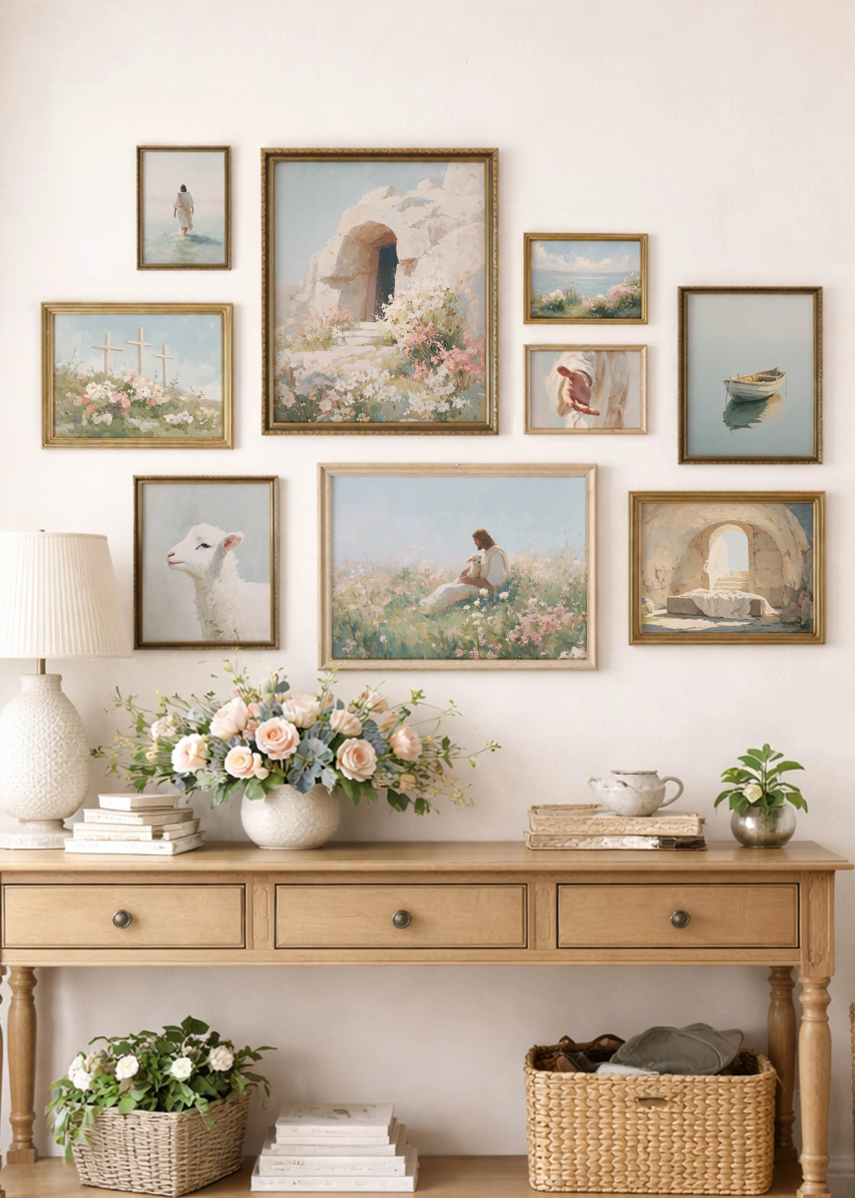 Easter Christian Gallery Wall Art Print Set - Image 4
