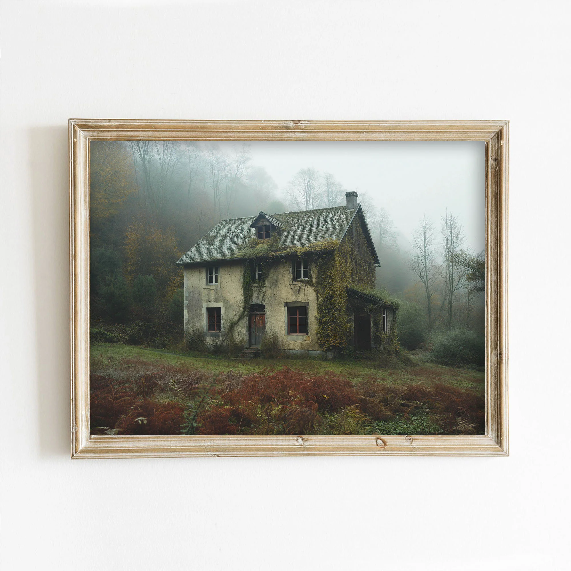 Forest House Autumn Art Print