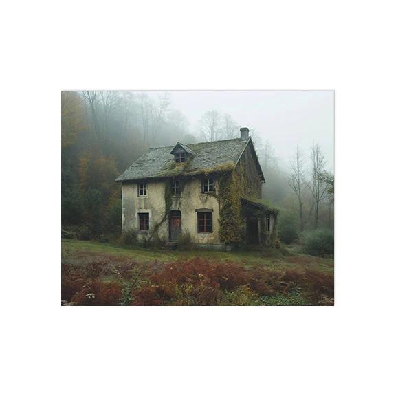 Forest House Autumn Art Print - Image 2
