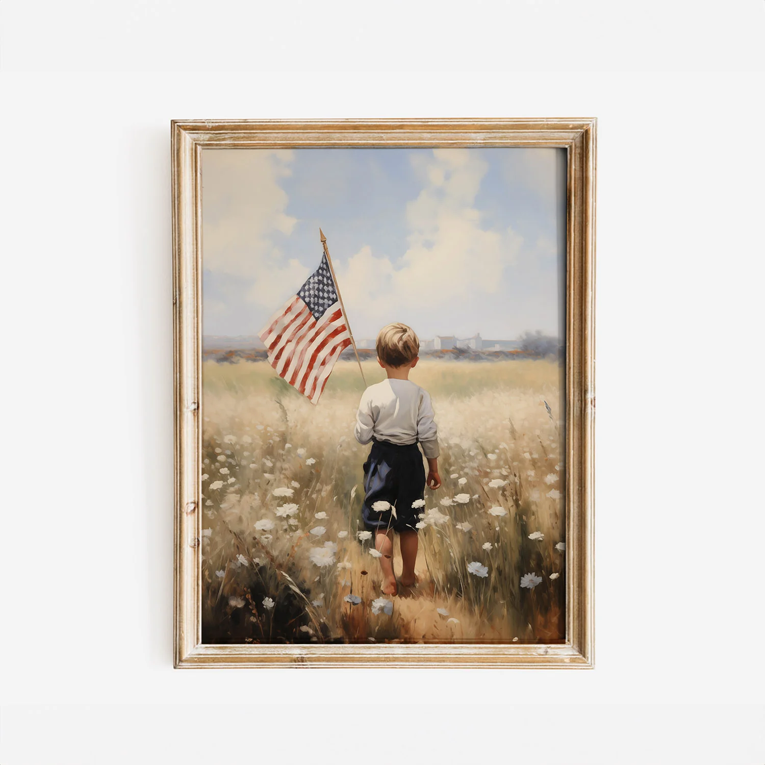 Henry With Flag Art Print