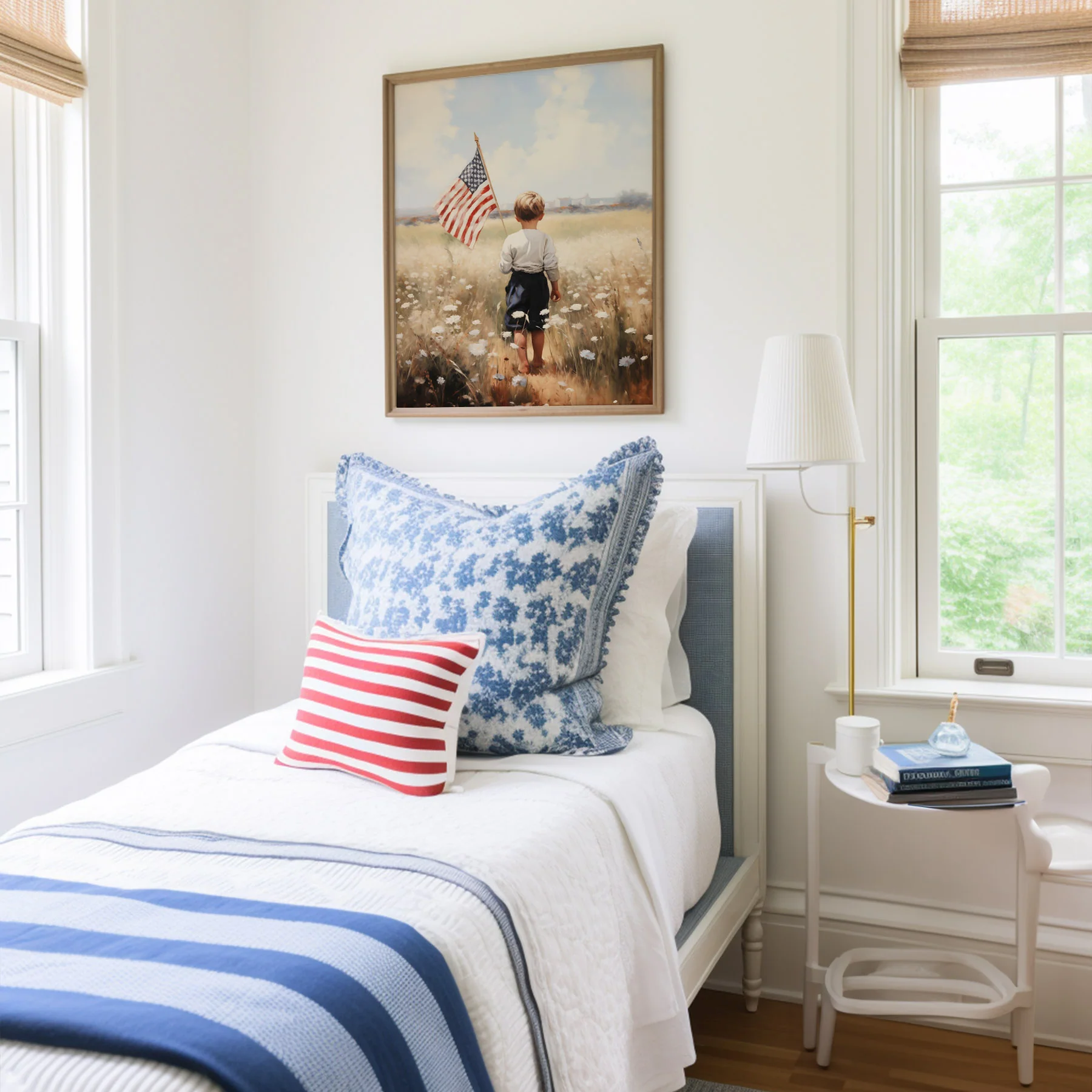 Henry With Flag Art Print - Image 2
