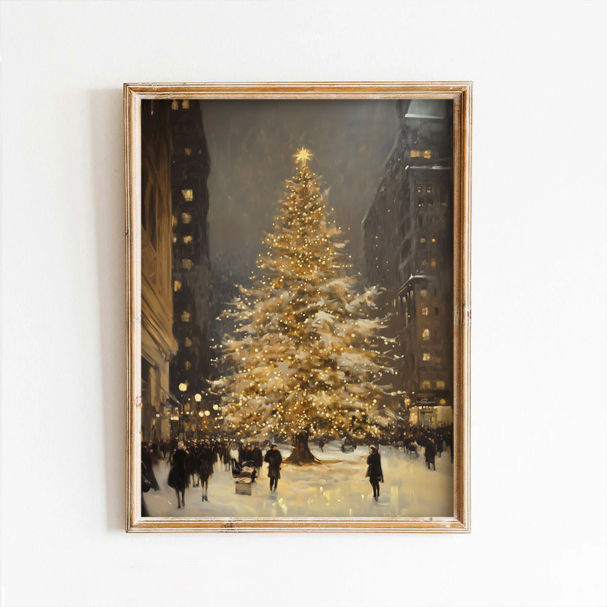 Manhattan Christmas Tree Art Print