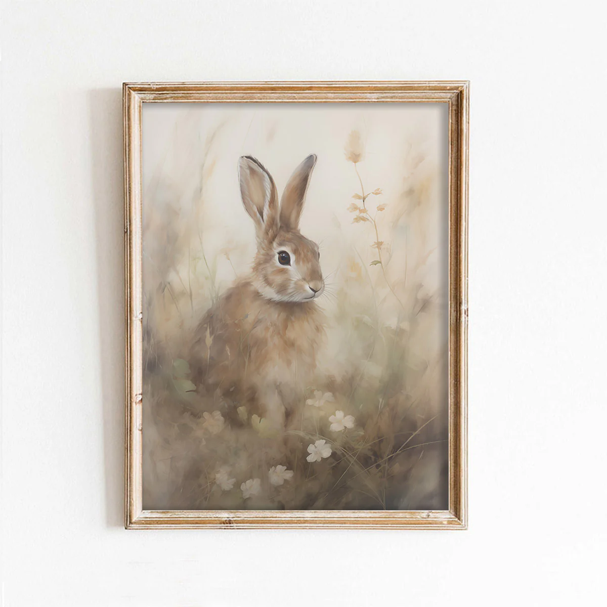 Morning Meadow Rabbit Art Print