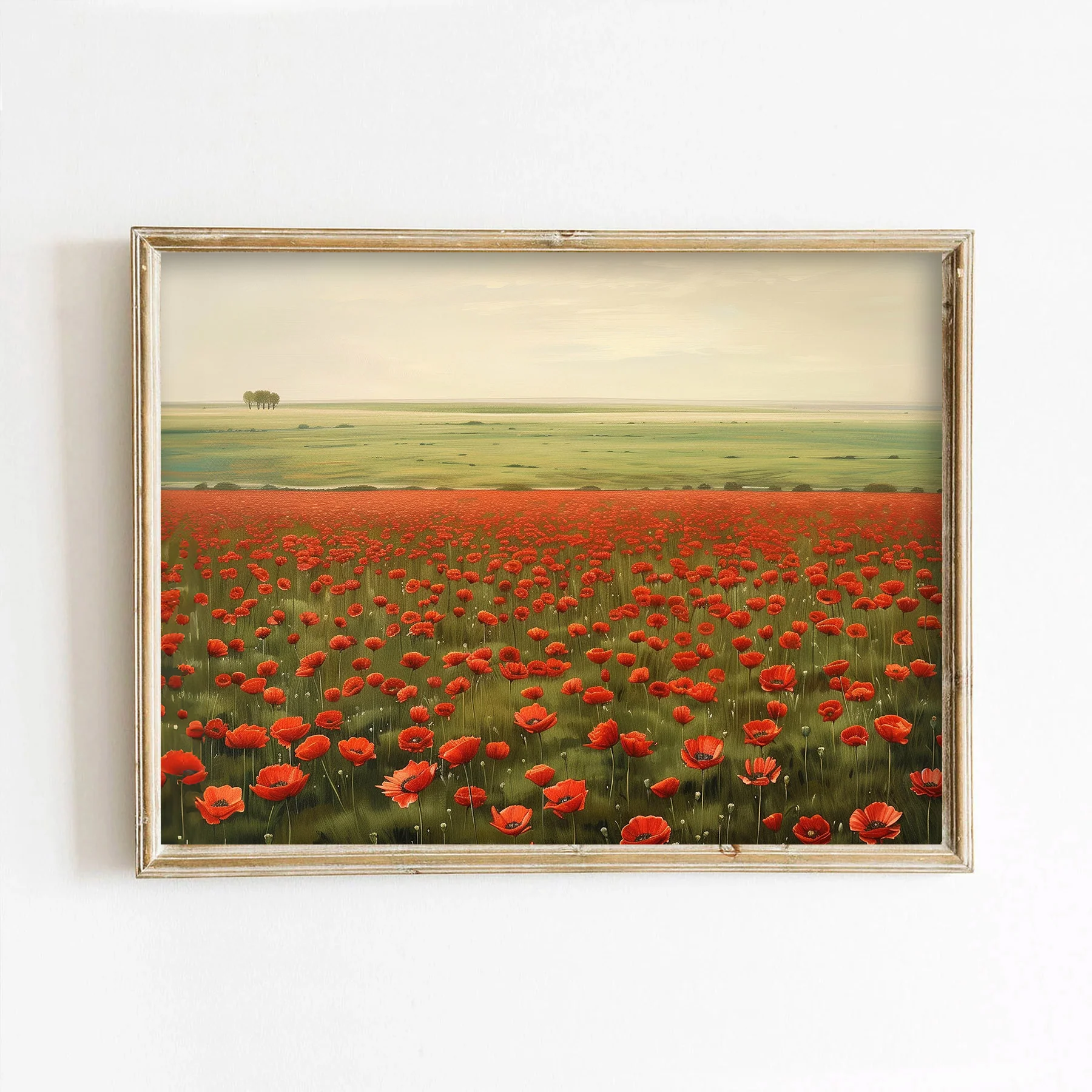 Red Poppy Field Art Print