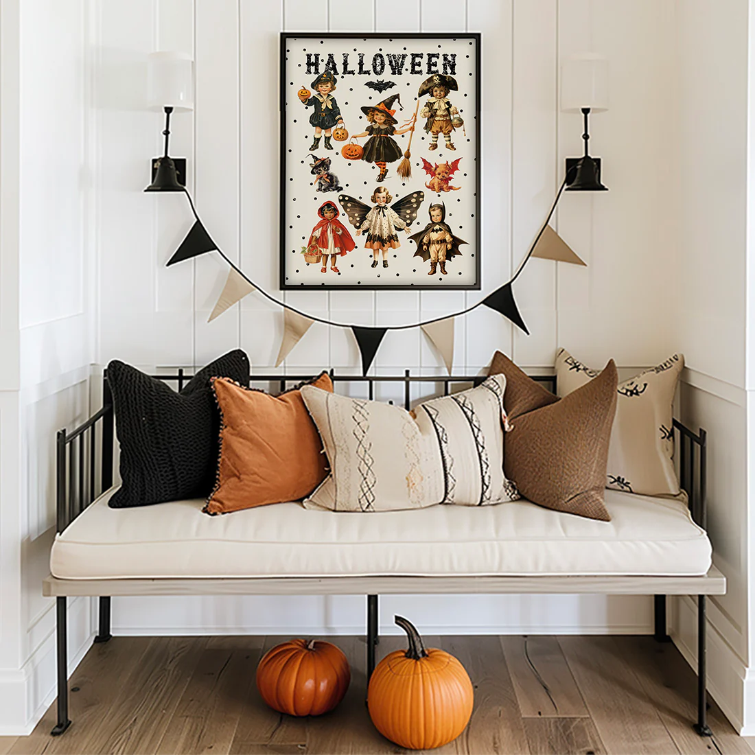 Retro Halloween Costumes Art Print - Image 2