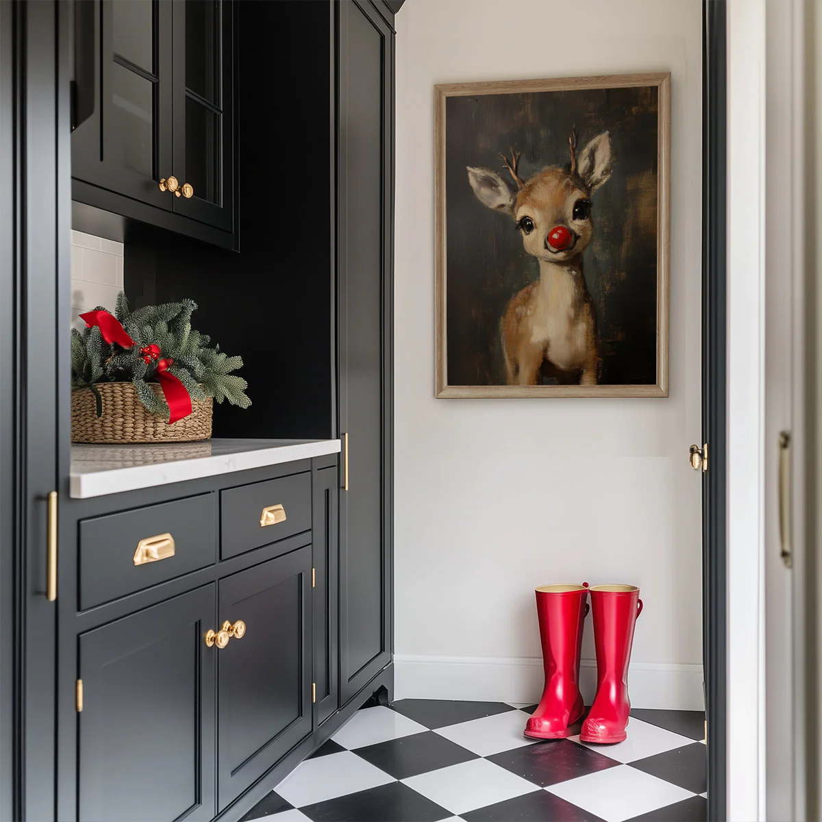 Rudolph Portrait Art Print - Image 2