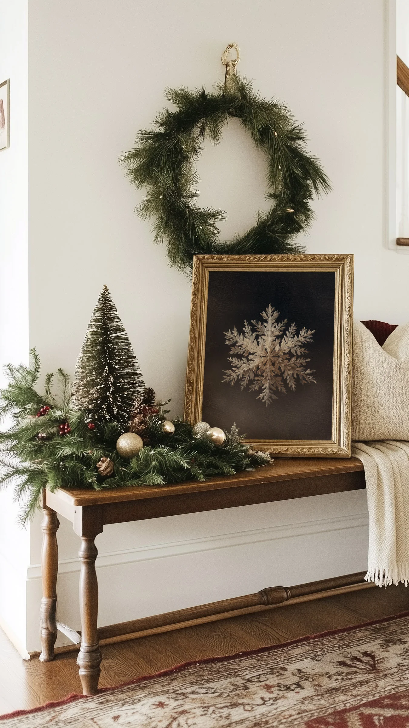 Snowflake On Black Art Print - Image 3
