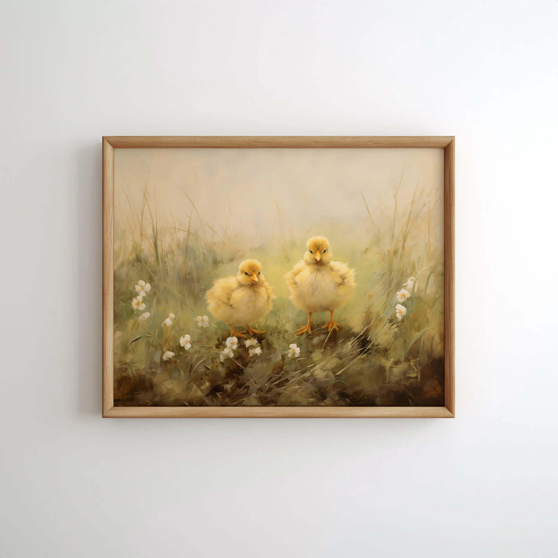 Spring Chicks Art Print