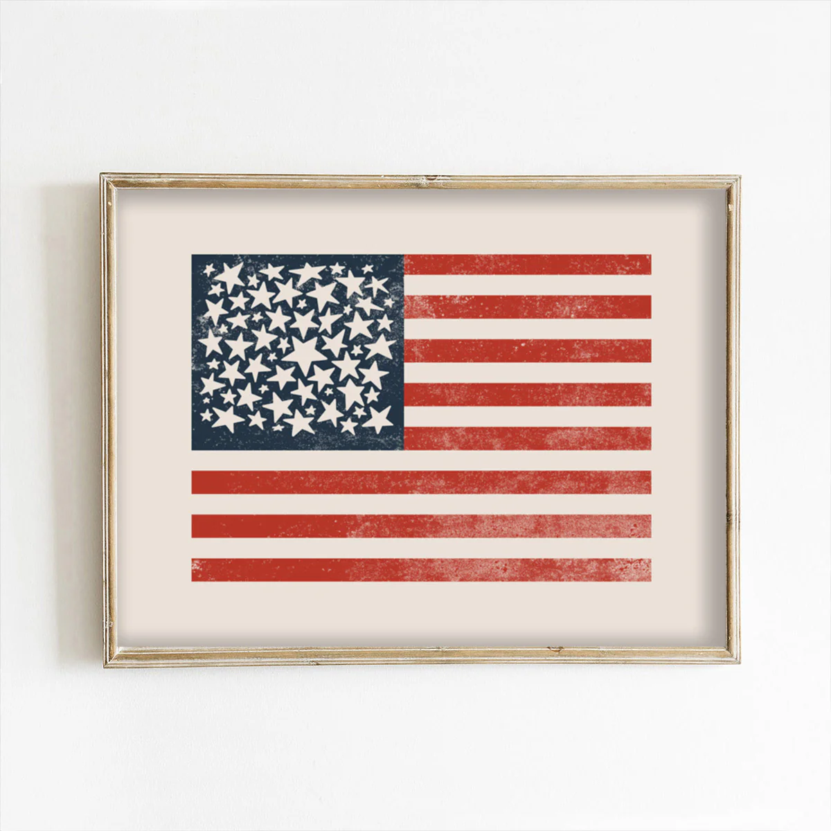 Starry American Flag Art Print