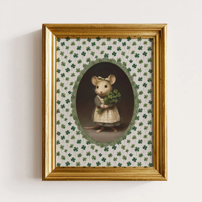 Sweet Clover Mouse Art Print