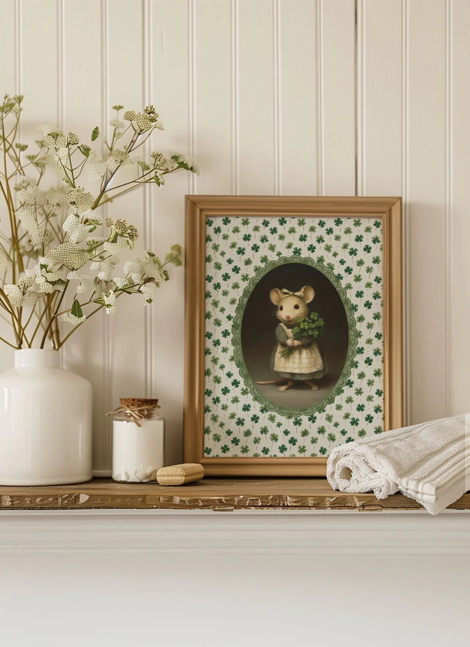 Sweet Clover Mouse Art Print - Image 2