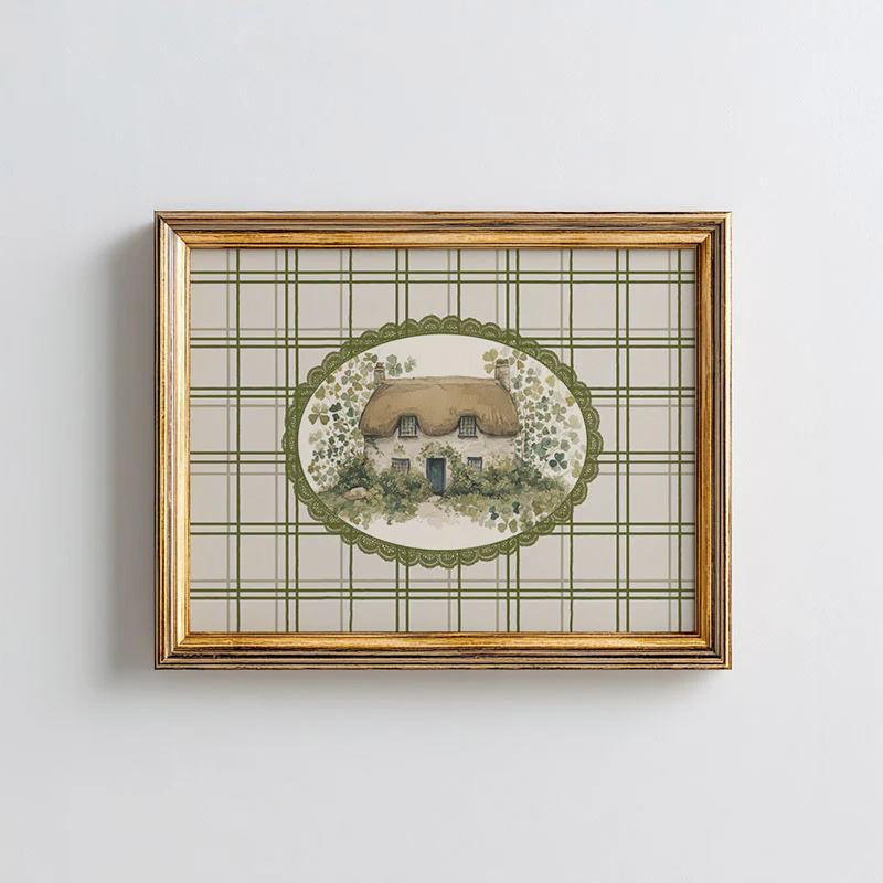Thatched Irish Cottage Art Print