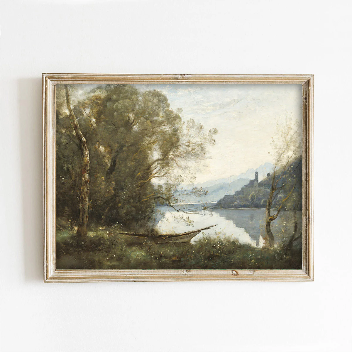 The Moored Boat Art Print