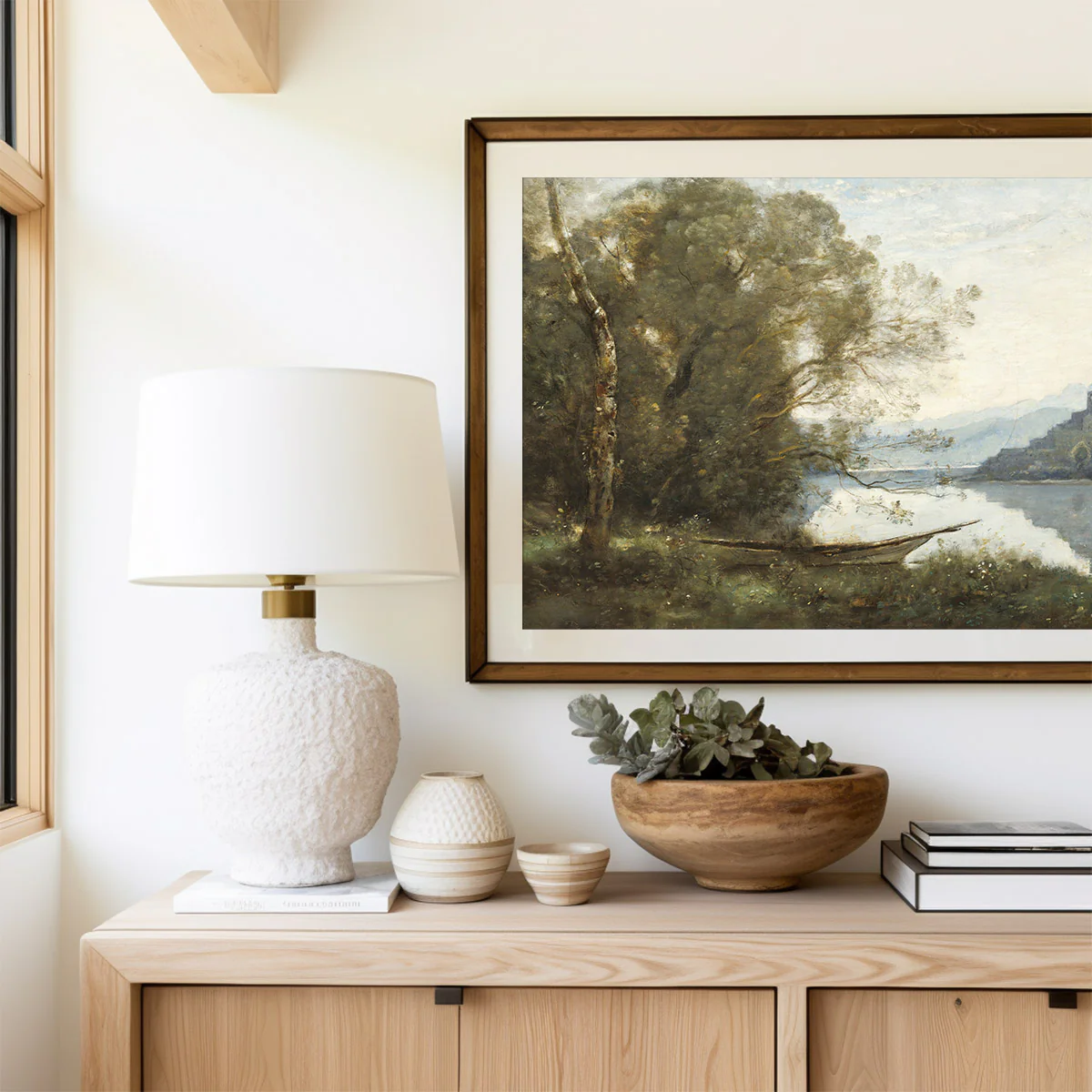 The Moored Boat Art Print - Image 2