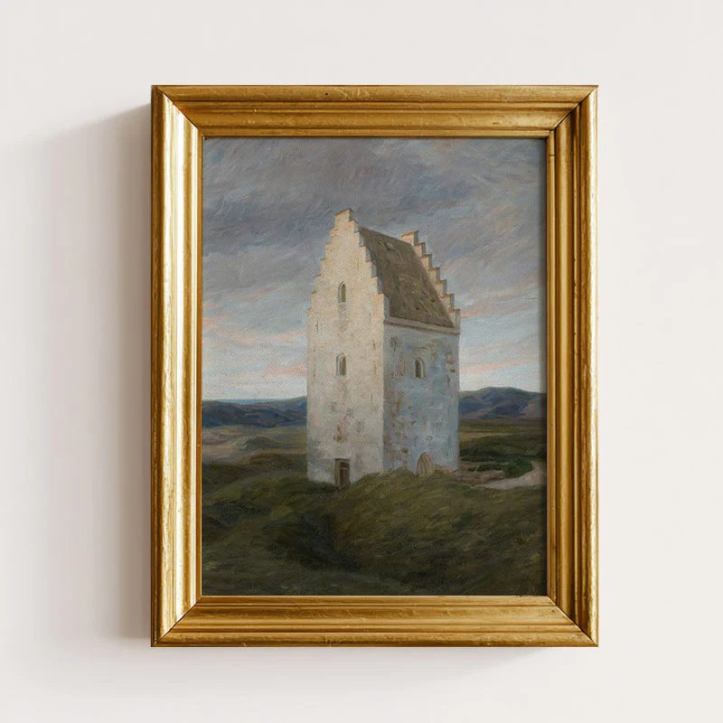The Old Mill Vintage Art Print