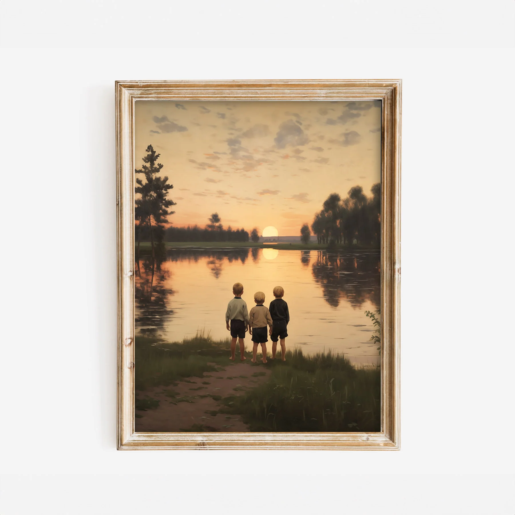 Three Brothers At Sunset Art Print