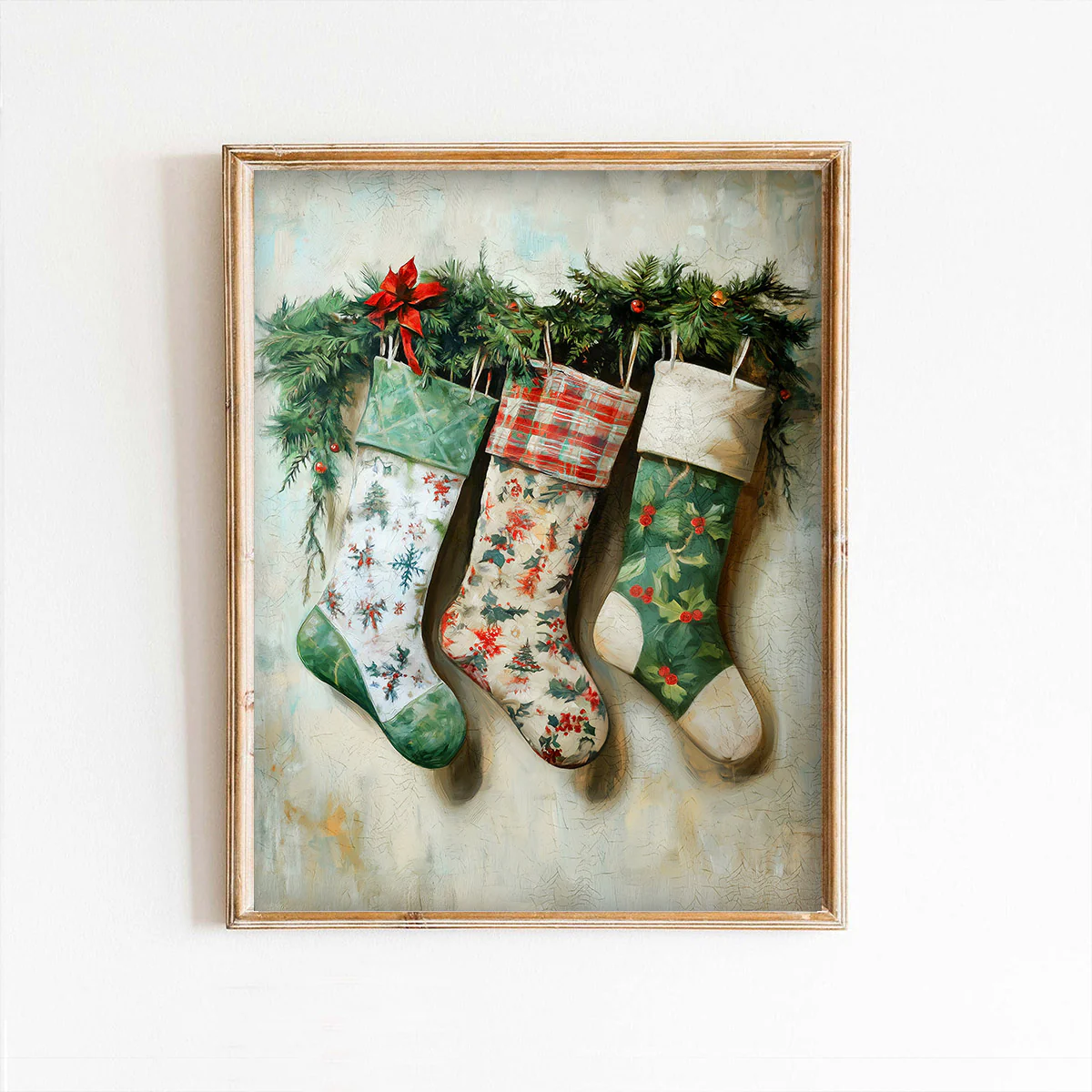 Three Stockings Art Print