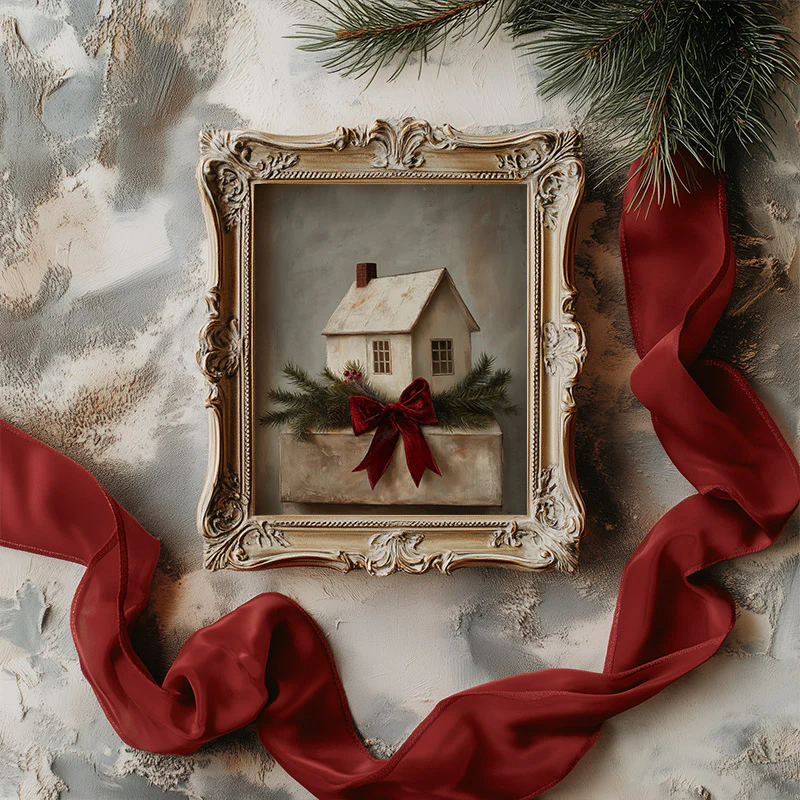 Velvet Bow House Art Print - Image 2