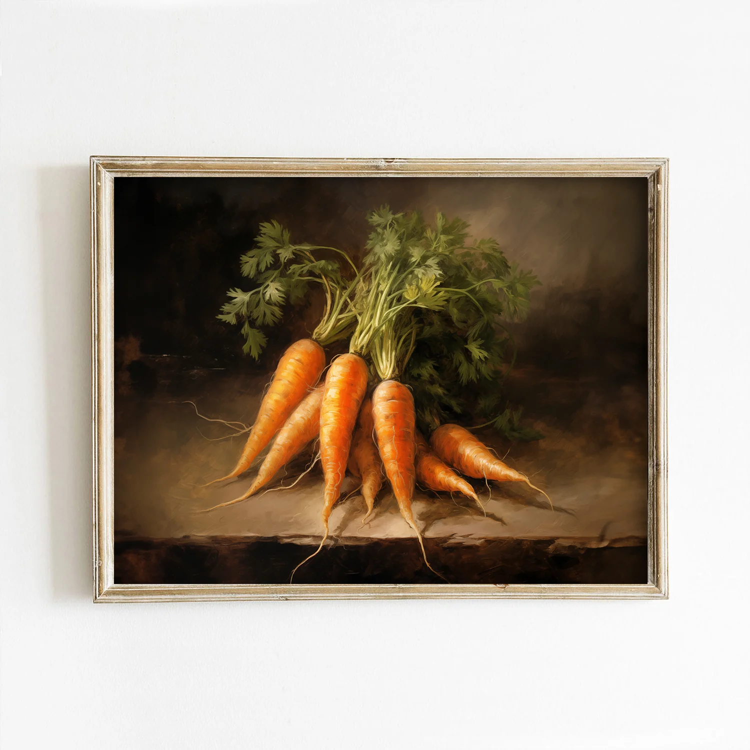 Vintage Carrots Still Life Art Print