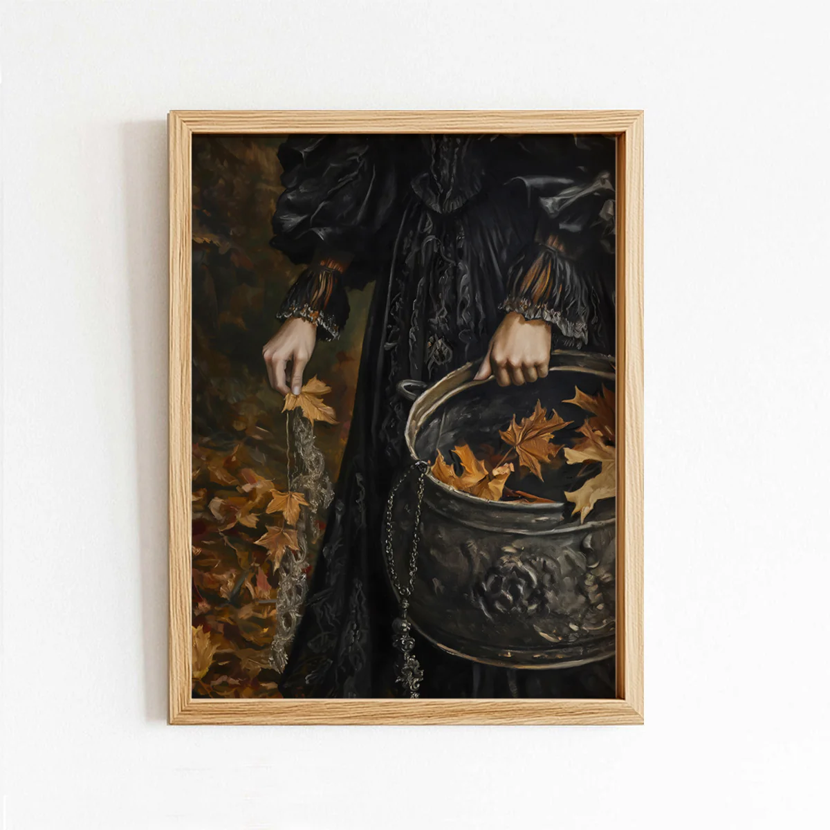 Woman Holding Cauldron Art Print