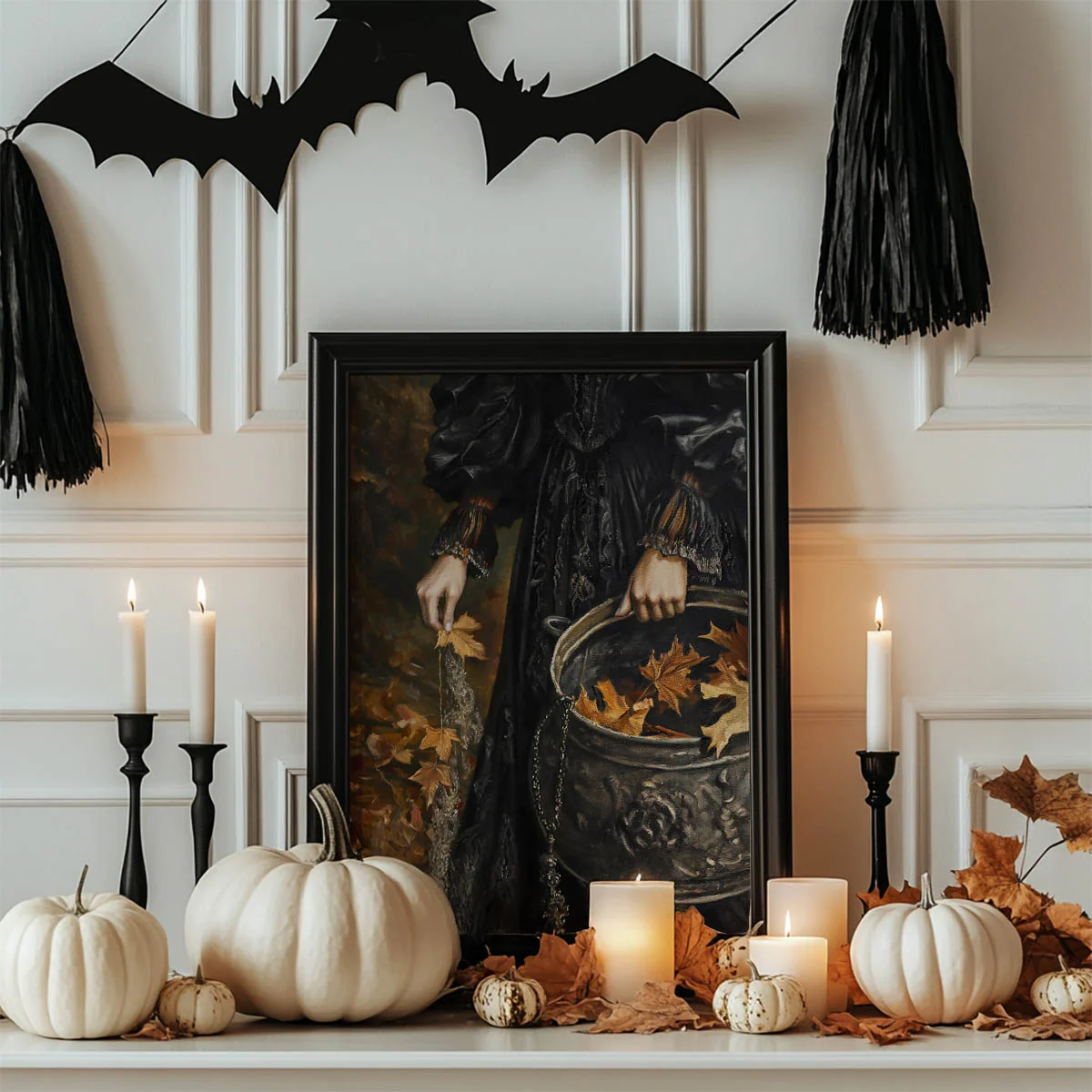 Woman Holding Cauldron Art Print - Image 2