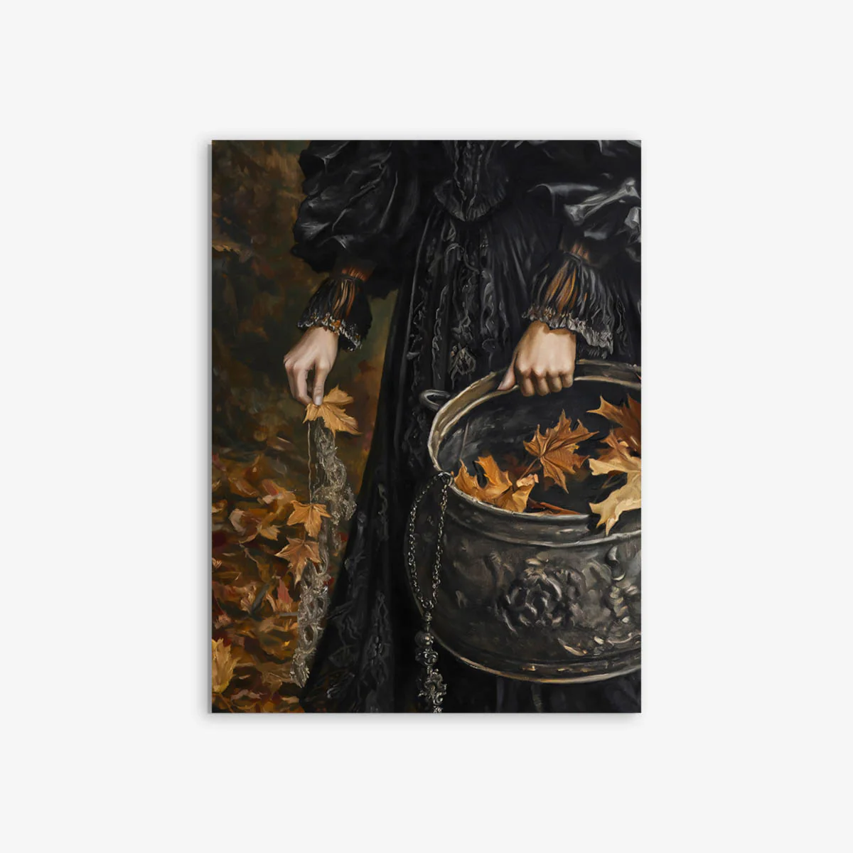 Woman Holding Cauldron Art Print - Image 3
